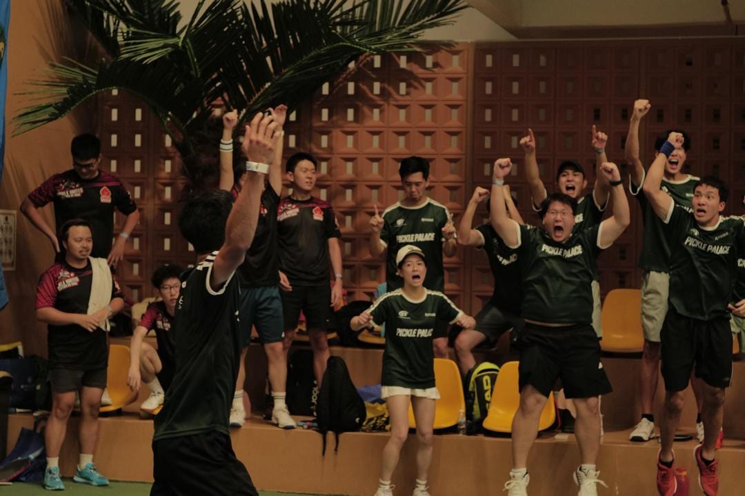 Pickle Palace team celebrating after a match