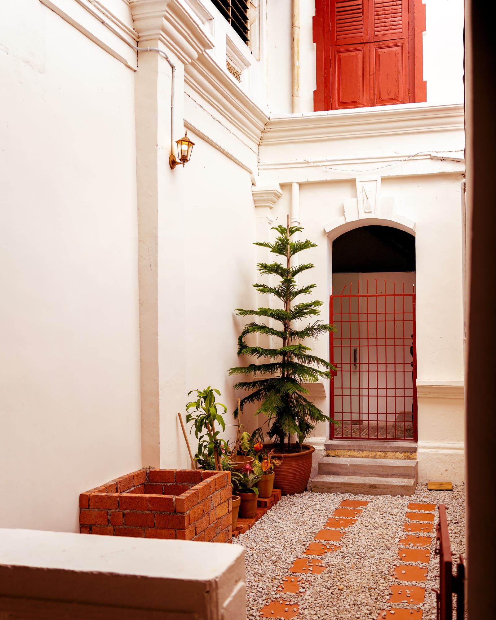 Courtyard corridor
